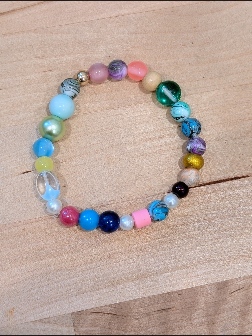 Women's Multibead Stretch Bracelet Colorful